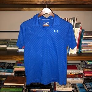 Under Armour Collared Blue Shirt YLG EUC